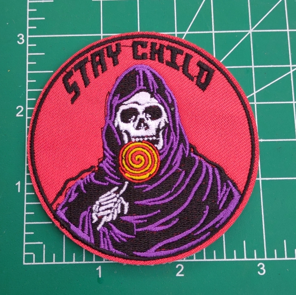 2/$10 Stay Child Skeleton Patch
